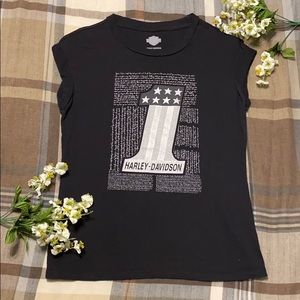 🔥PRICE DROP🔥Harley-Davidson #1 American Flag T